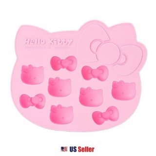 Sanrio Hello Kitty Kitchen Die Cut Ice Cube Tray : Pink