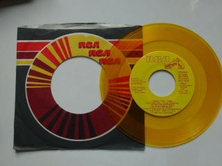 Elvis Presley I Was The One - Rare Yellow Vinyl Promo Us Import 7 " - Ex Cond