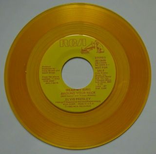 ELVIS PRESLEY I Was The One - RARE Yellow Vinyl Promo US Import 7 