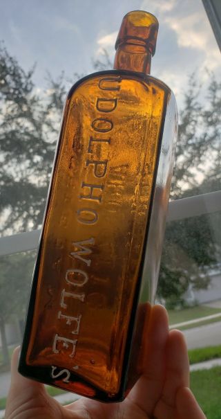 Antique Honey Amber Udolpho Wolfe 