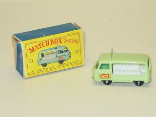 Vintage Matchbox 21 Milk Delivery Truck,  Diecast Toy Vehicle