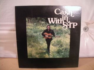 Johnny Cash - Cash In With Stp Cover Only With Poster - 1978 - Rare