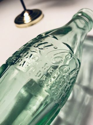STIGLER OKLA (Oklahoma) Patent 1923 Coca Cola Hobbleskirt Soda Coke Bottle 8