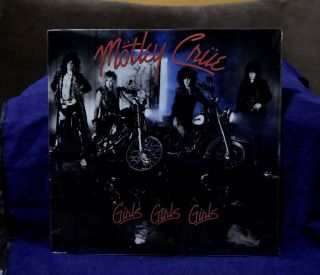 Motley Crue Very Rare Lp Girls Girls Girls 1987 Usa 1st Press Out/print