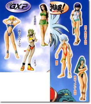 Tenchi Muyo Gashapon Capsule Figure Set Of 6 Includes Ryoko & Aeka Authentic