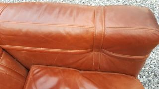 Roche Bobois Leather Belted Club Chair 5