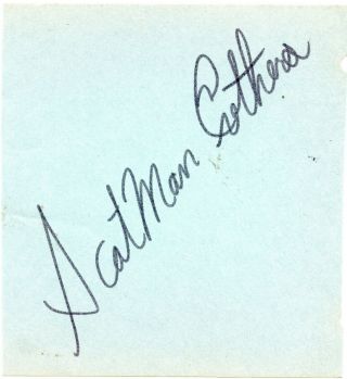 Scatman Crothers : Actor Vintage Signature On Album Page