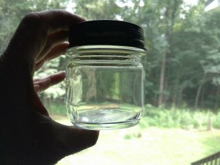 Vintage K in Keystone Clear Knox Mason 1/2 half pint jar & Tin lid 2
