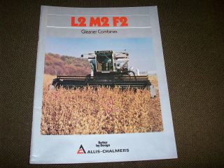 1982 Allis - Chalmers L2 M2 F2 Gleaner Combine Advertising Brochure