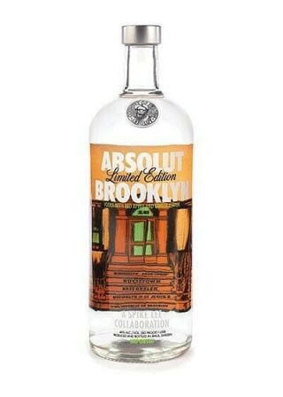 Absolut Brooklyn Limited Edition Spike Lee Joint Empty Absolut Vodka Bottle