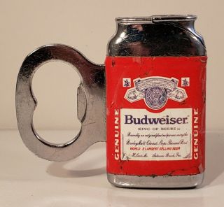 Vintage Budweiser Bottle Cap Opener / Butane Lighter