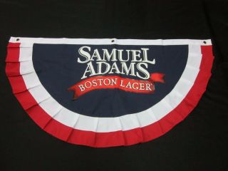 Samuel Adams Boston Lager Bunting Banner Red White Blue Flag Sign
