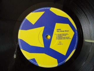 Pet Shop Boys VERY Vinyl LP PCSD 143 1993 5