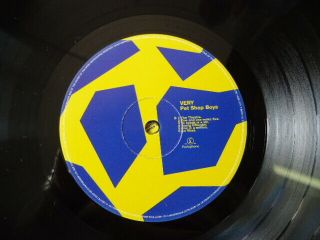 Pet Shop Boys VERY Vinyl LP PCSD 143 1993 6