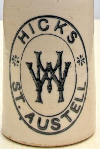 Vintage C1900s Hicks St Austell Cornwall Cornish Ginger Beer Bottle