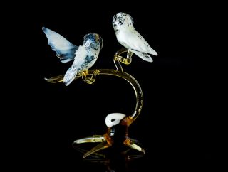 Owl Glass Sculpture,  Blown 