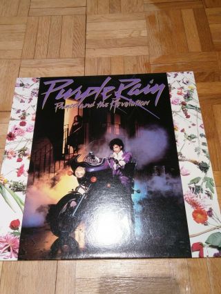 Prince Purple Rain Lp Ex 25110 - 1 With Rare Poster