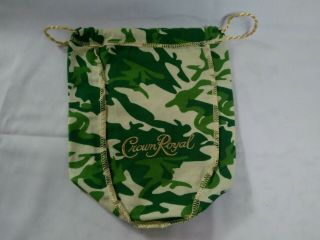 Crown Royal - Special Edition Camo Green Felt Bag 750 Ml Whiskey Bottle