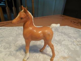 Beswick,  England Arab Foal Horse Palomino Figurine Oval Mark 4 1/2 "