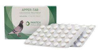 Pigeon Product - Apper - Tab 60 Tablets - Coccidiosis - Diclazuril - By Pantex