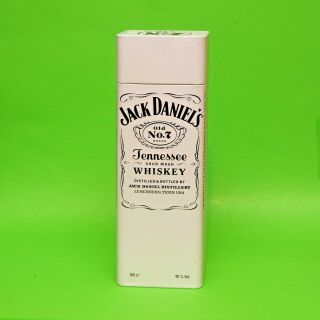 150th Year Logo Jack Daniels Tennessee Whisky Metal Tin White Box 1lt No Bottle