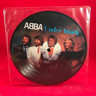 Abba Under Attack 1982 Uk 7 " Vinyl Picture Disc Single