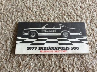 1977 Oldsmobile Indy - 500 Pace Car,  Telephone Directory Booklet