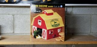 Gibson John Deere Barn Cookie Jar Tractor Animals Farm Everyday