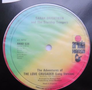 Sarah Brightman - The Adventures Of The Love Crusader - Ex Con 12 " Single Ariola