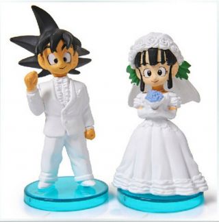 Goku/gokou & Chichi Figure Toys Wedding Cake Topper Gifts Dragon Ball Z Dbz Son