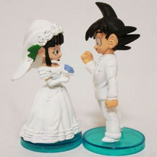 Goku/Gokou & ChiChi Figure Toys Wedding Cake Topper Gifts Dragon Ball Z DBZ Son 2