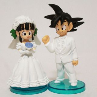Goku/Gokou & ChiChi Figure Toys Wedding Cake Topper Gifts Dragon Ball Z DBZ Son 3