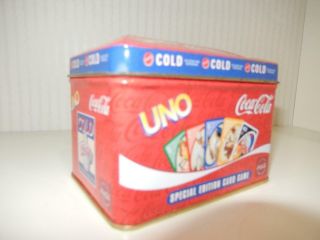 Coca - Cola Special Edition Deluxe Collector Tin Uno Playing Card Game