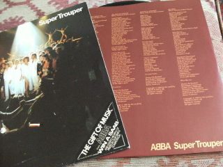 Abba Trouper Lp 33 Rpm Vinyl Record 11 Tracks N/mint & N/mint Cover