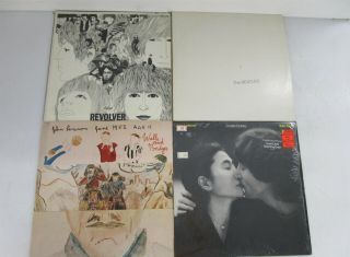 4 Albums The Beatles White Album Revolver John Lennon Double Fantasy Ya Ya