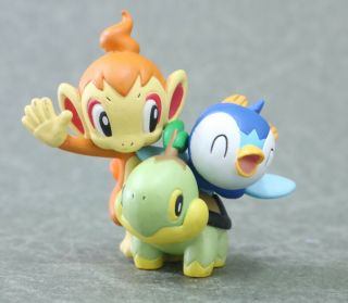 Game Pokemon Turtwig Chimchar Piplup Limited Figure Authentic 2 " Japan