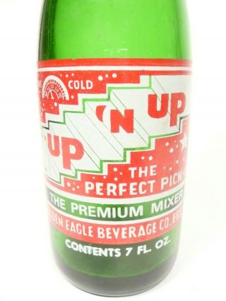 Vintage Acl Soda Pop Bottle: Green Up 