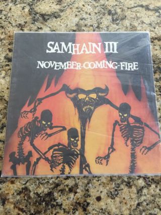 Samhain November Coming Fire 1st Pressing Misfits Danzig 1986 Punk Rare