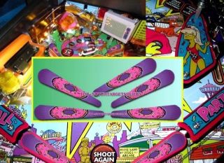 The Simpsons Pinball Party Pinball Flipper Armour Mod - 5 Piece Set