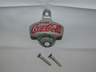 Vintage Starr X Coca - Cola Wall Mount Bottle Opener By Brown Mfg Co.  W.  Germany