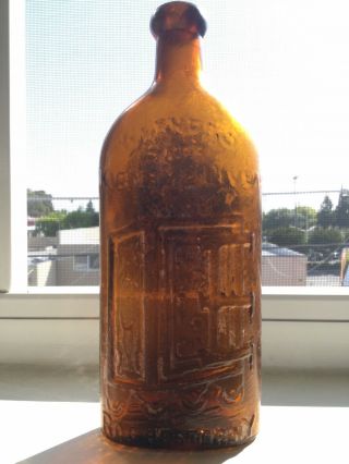 Antique Applied Top Warners Safe Kidney And Liver Cure Bottle Rochester York