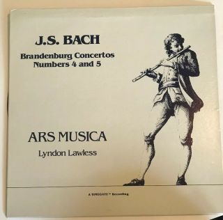 Rare Lyndon Lawless J S Bach Brandenburg Concertos 4 5 Timegate Ars Musica Promo