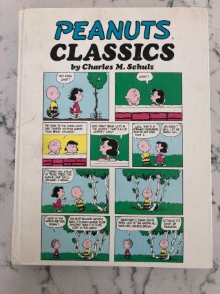 Vintage 1970 Peanuts Classics Cartoon Hardcover By Charles M Schultz