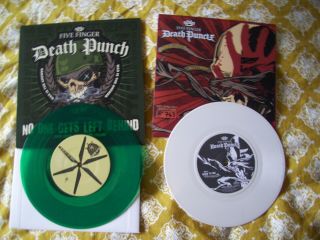 Five Finger Death Punch Hard To See White & No One Gets Left Behind Green