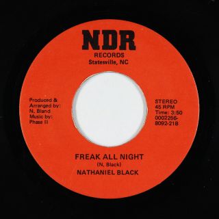 Modern Soul Funk 45 - Nathaniel Black - Freak All Night - Ndr - Mp3 - Obscure