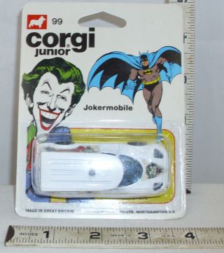 Batman Joker Jokermobile Corgi Junior Diecast Toy Still On Card