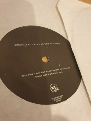 Subliminal Cuts Le Voie Le Soleil Triple 12 Inch Vinyl Dance Record Way Out West 3