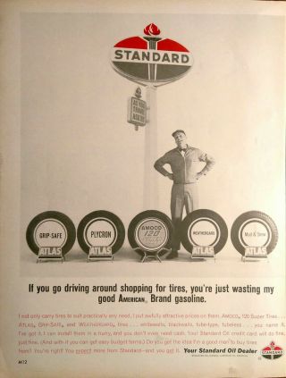 Vintage Print Ad - 1964 Standard Oil Dealers Photo Art