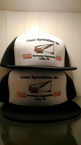 Vintage Crane Specialiststs Hats,  Northwest Engineering,  Lititz,  Pa