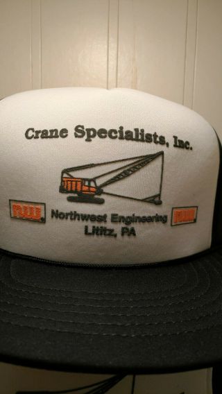 Vintage Crane Specialiststs Hats,  Northwest Engineering,  Lititz,  PA 2